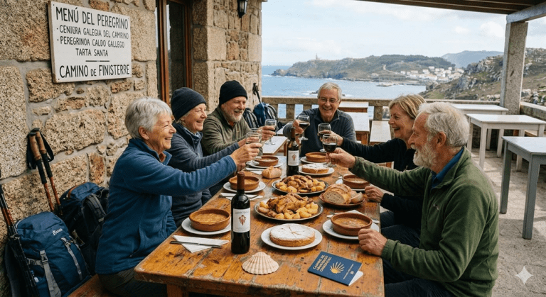 Wandelaar pelgrimsdiner