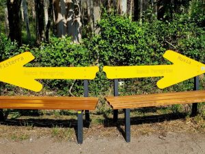 Routebankje camino Finesterre