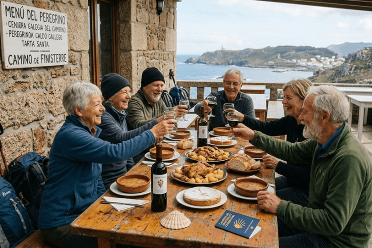 Wandelaar pelgrimsdiner