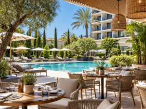 Zwembad en terras Mercure hotel benidorm