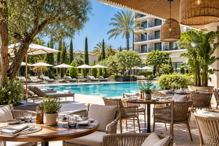 Zwembad en terras Mercure hotel benidorm
